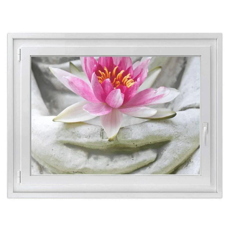 Fensterfolie [quer] - Design: Flower Buddha