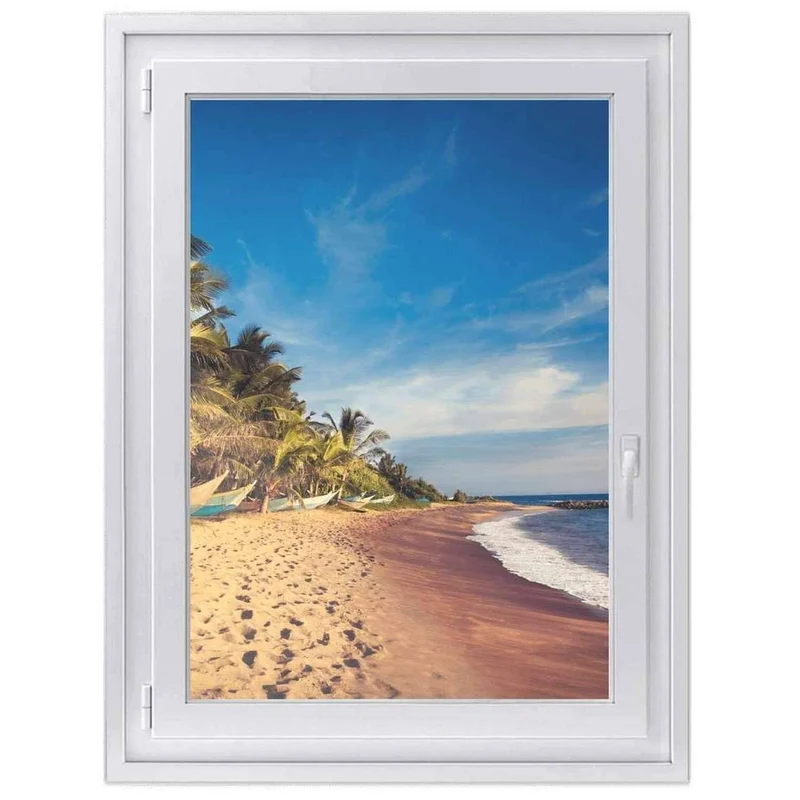 Fensterfolie [hoch] - Design: Longboat Beach