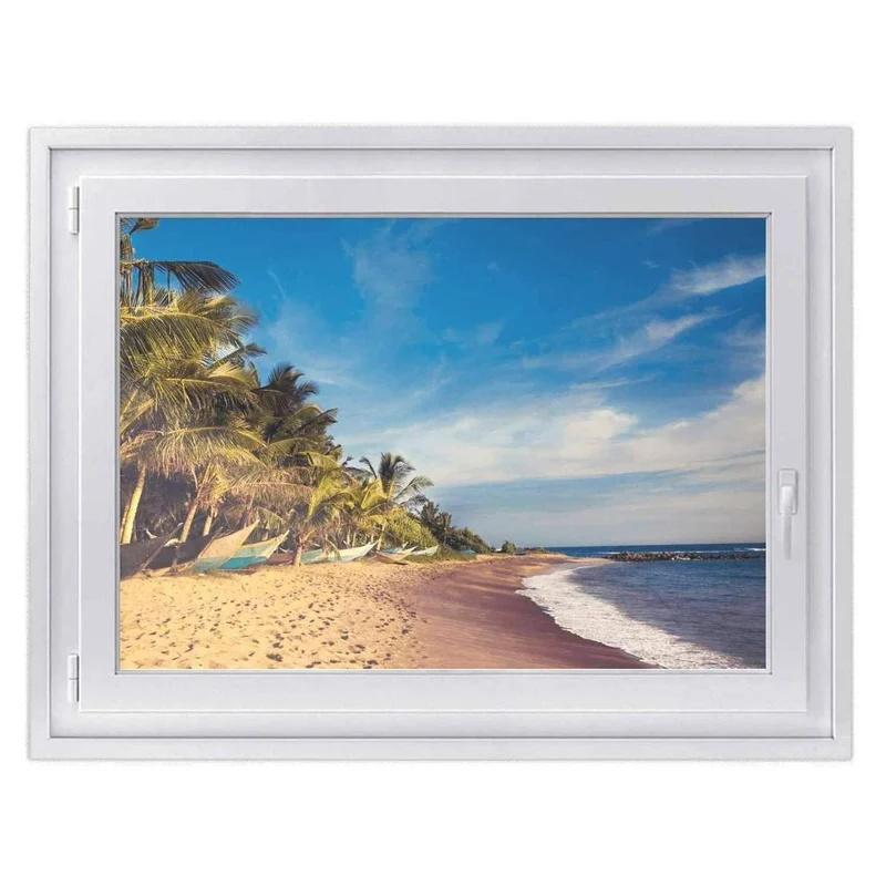 Fensterfolie [quer] - Design: Longboat Beach