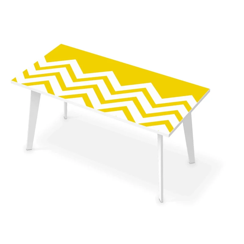 Tischfolie - Design: Gelbe Zacken