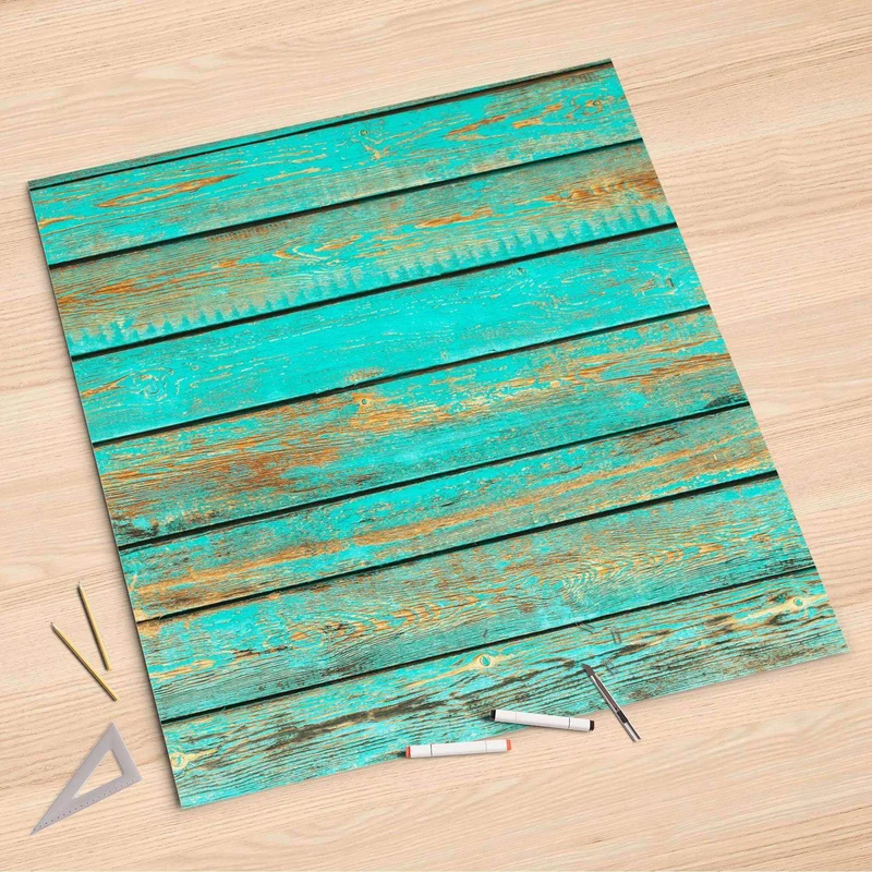 Folienbogen (90x90 cm) - Design: Wooden Aqua