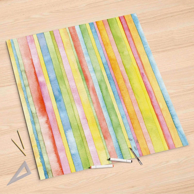 Folienbogen (90x90 cm) - Design: Watercolor Stripes