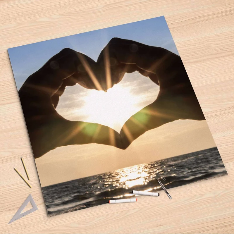 Folienbogen (90x90 cm) - Design: Sunny Heart