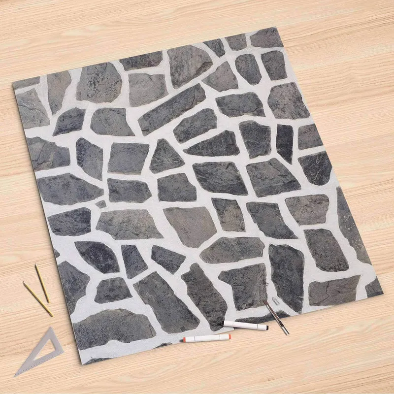 Folienbogen (90x90 cm) - Design: Steinmosaik