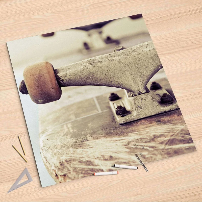Folienbogen (90x90 cm) - Design: Skateboard