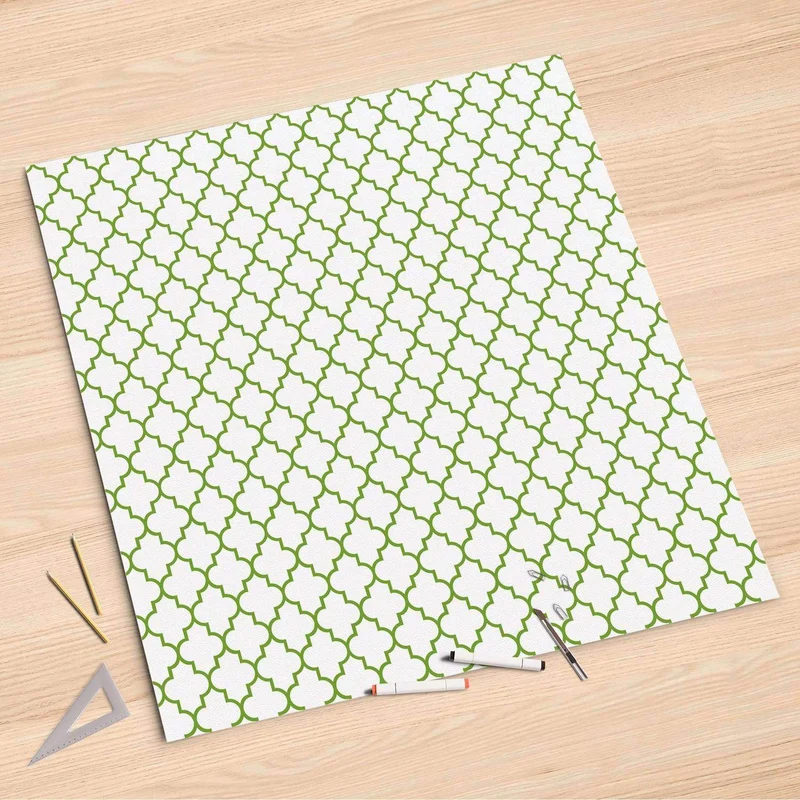 Folienbogen (90x90 cm) - Design: Retro Pattern - Grün