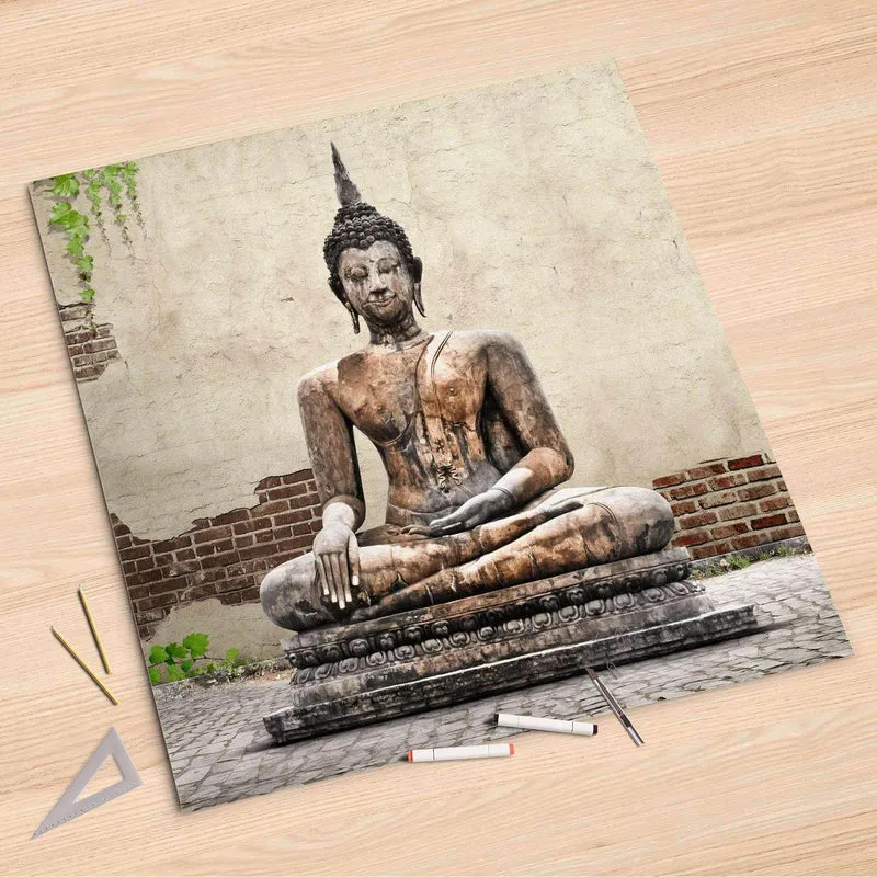 Folienbogen (90x90 cm) - Design: Relaxing Buddha