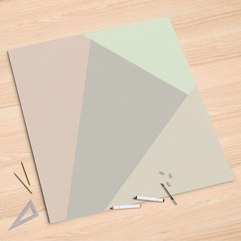 Folienbogen (90x90 cm) - Design: Pastell Geometrik