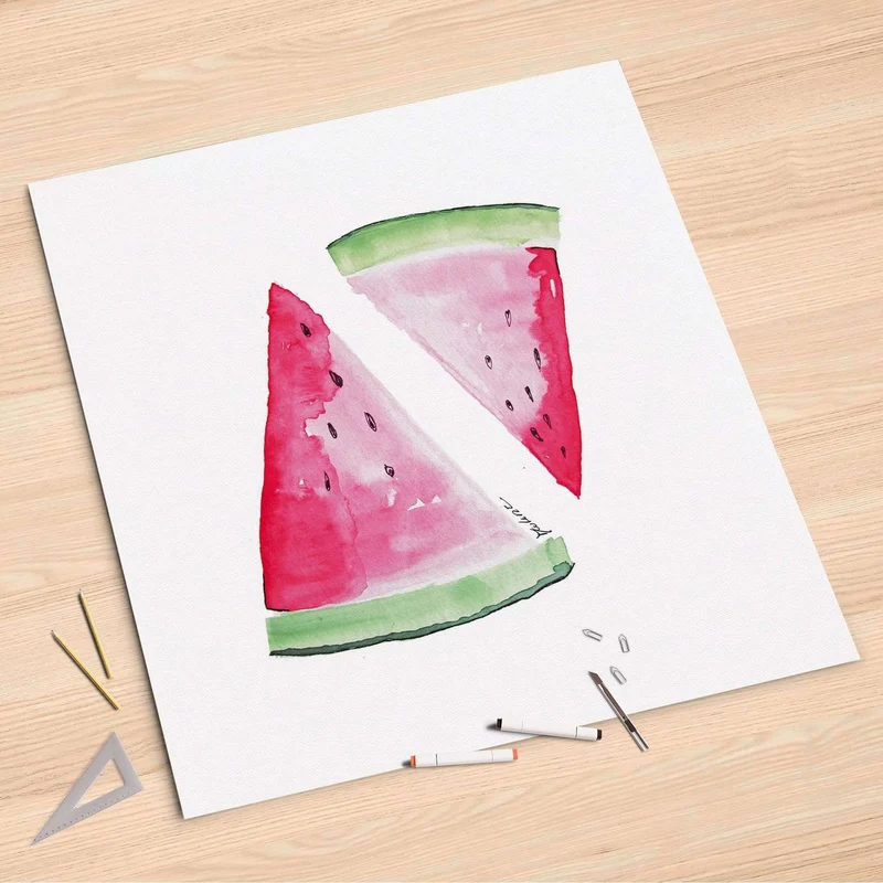 Folienbogen (90x90 cm) - Design: Melone