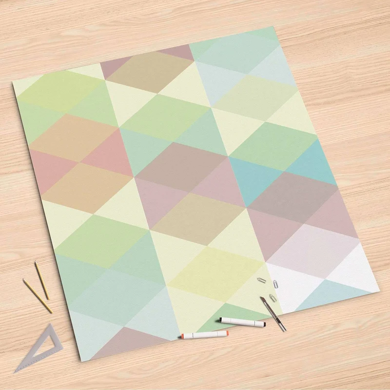 Folienbogen (90x90 cm) - Design: Melitta Pastell Geometrie