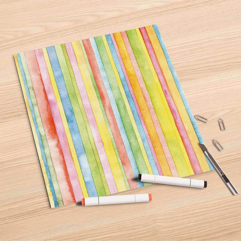 Folienbogen (30x30 cm) - Design: Watercolor Stripes