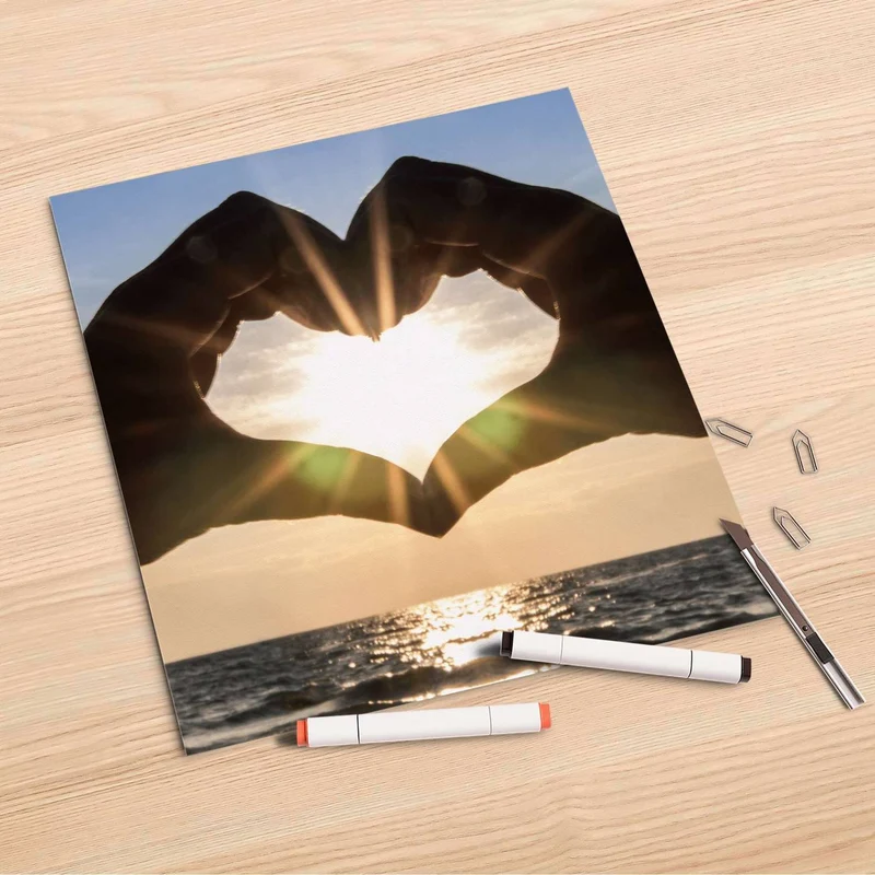 Folienbogen (30x30 cm) - Design: Sunny Heart