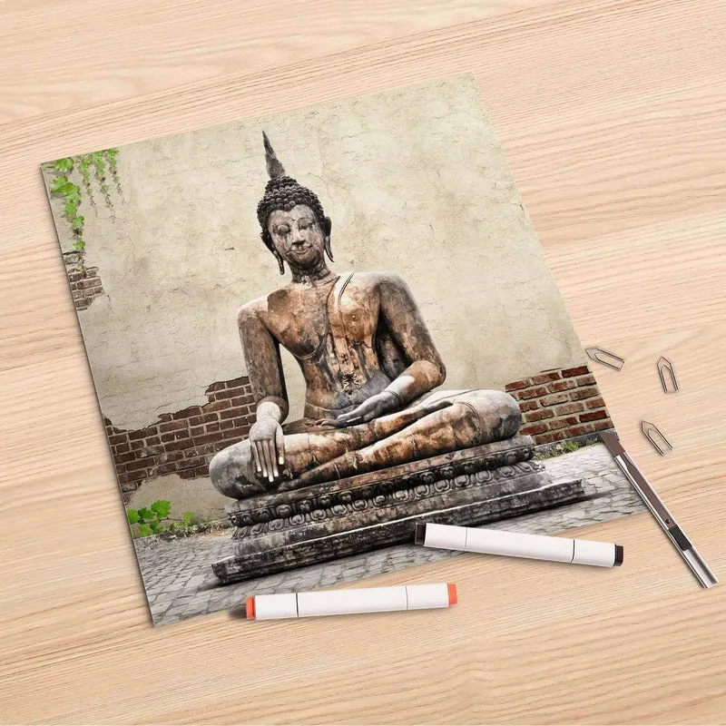 Folienbogen (30x30 cm) - Design: Relaxing Buddha