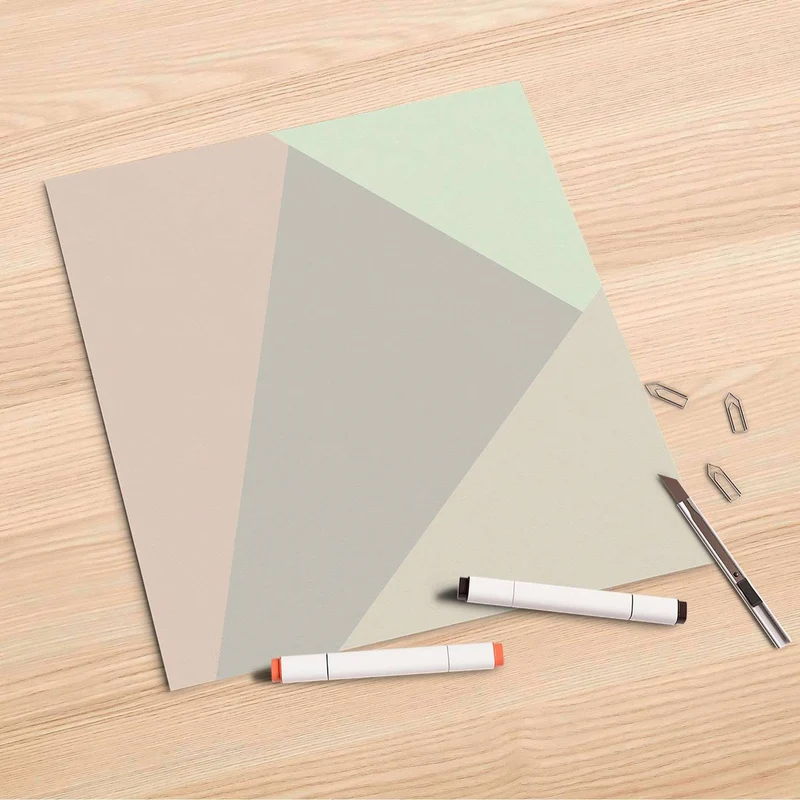Folienbogen (30x30 cm) - Design: Pastell Geometrik