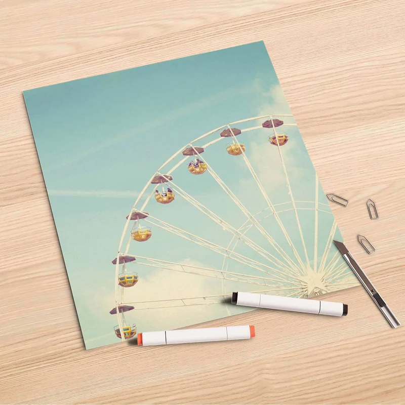 Folienbogen (30x30 cm) - Design: Merry go round