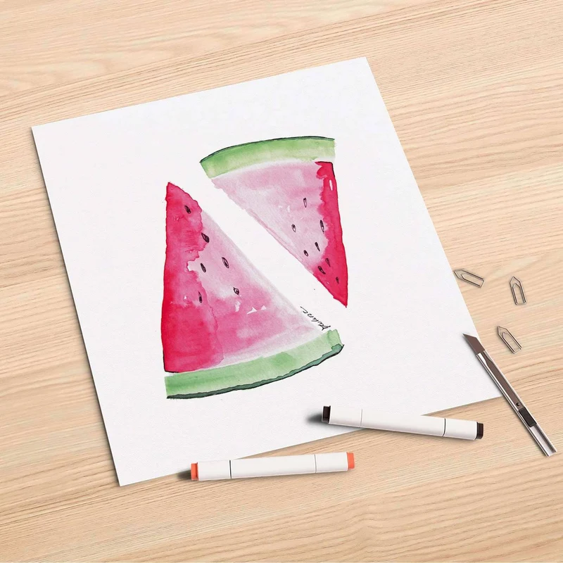 Folienbogen (30x30 cm) - Design: Melone
