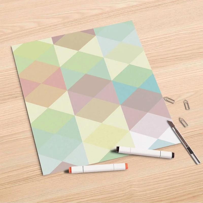 Folienbogen (30x30 cm) - Design: Melitta Pastell Geometrie