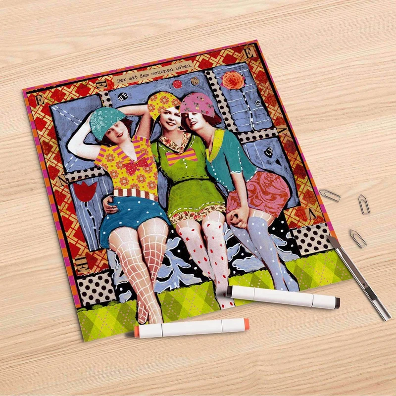 Folienbogen (30x30 cm) - Design: Her mit dem schönen Leben