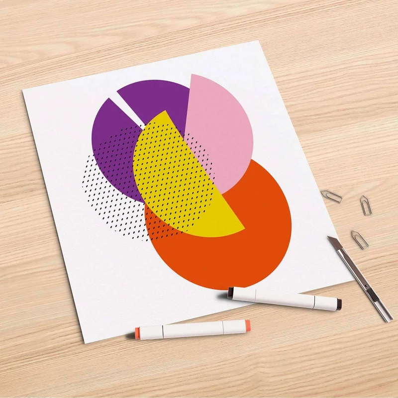 Folienbogen (30x30 cm) - Design: Happy times