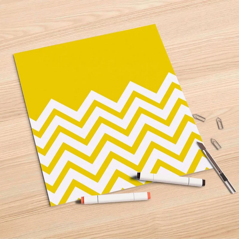 Folienbogen (30x30 cm) - Design: Gelbe Zacken