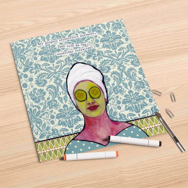 Folienbogen (30x30 cm) - Design: Frau Gurke
