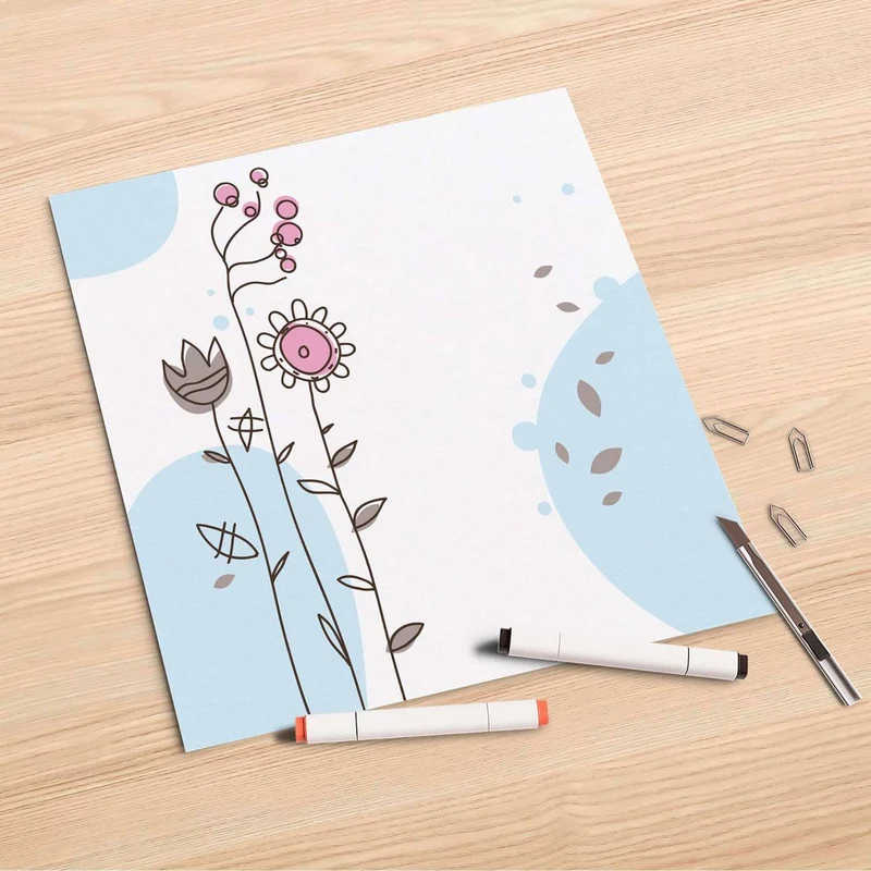 Folienbogen (30x30 cm) - Design: Flowers 3