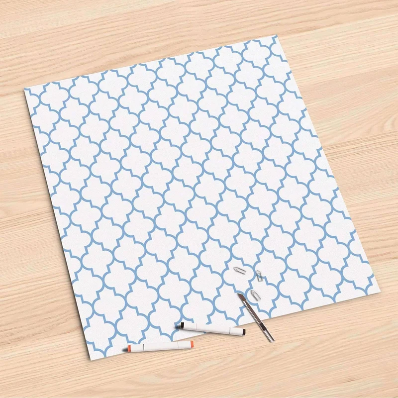 Folienbogen (60x60 cm) - Design: Retro Pattern - Blau