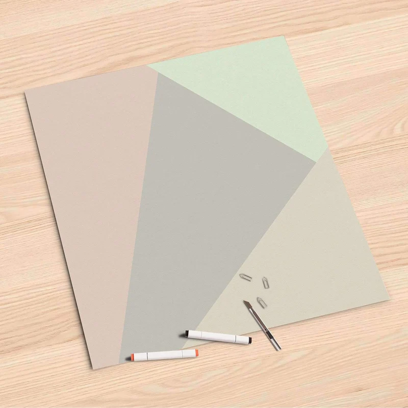 Folienbogen (60x60 cm) - Design: Pastell Geometrik