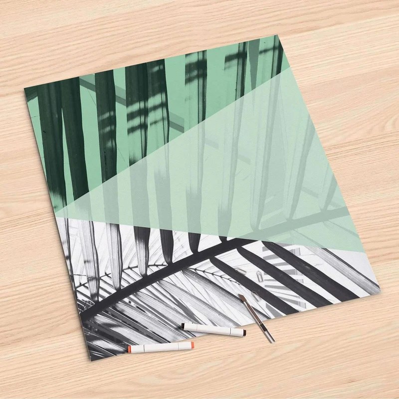 Folienbogen (60x60 cm) - Design: Palmen mint