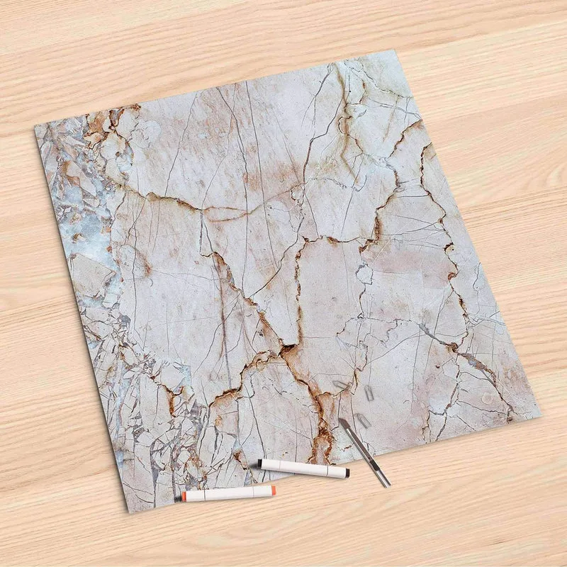 Folienbogen (60x60 cm) - Design: Marmor rosa