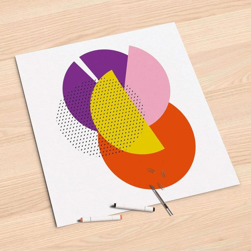 Folienbogen (60x60 cm) - Design: Happy times