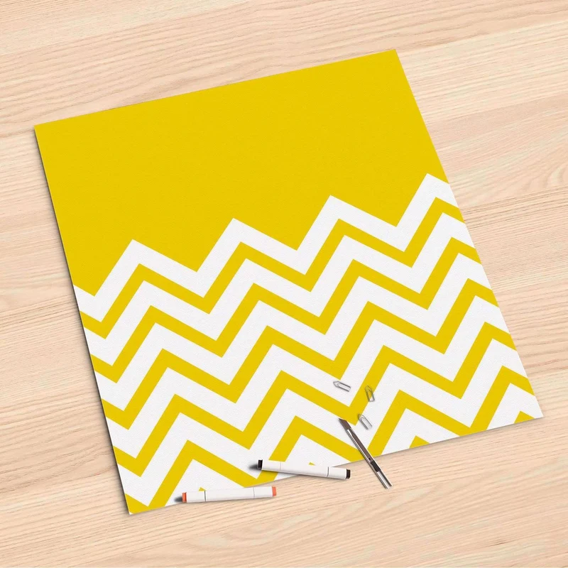 Folienbogen (60x60 cm) - Design: Gelbe Zacken