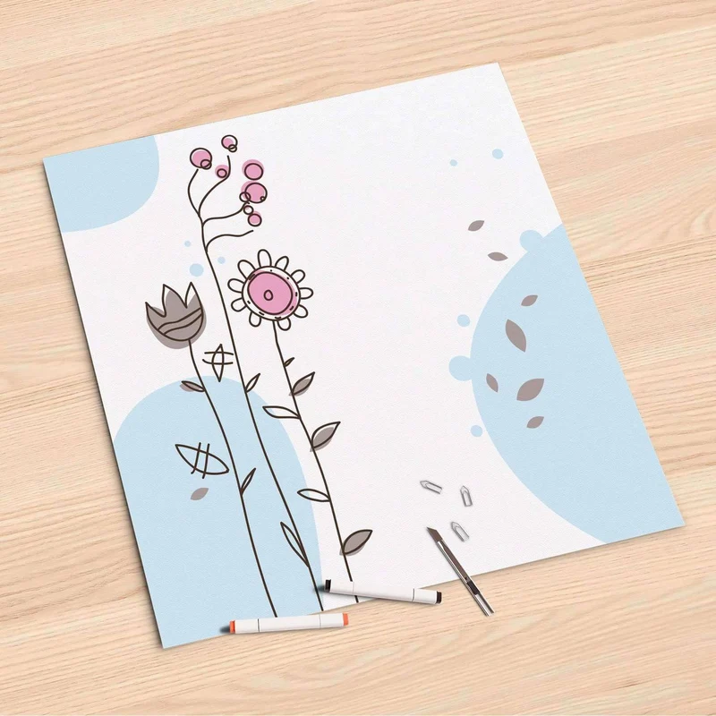 Folienbogen (60x60 cm) - Design: Flowers 3