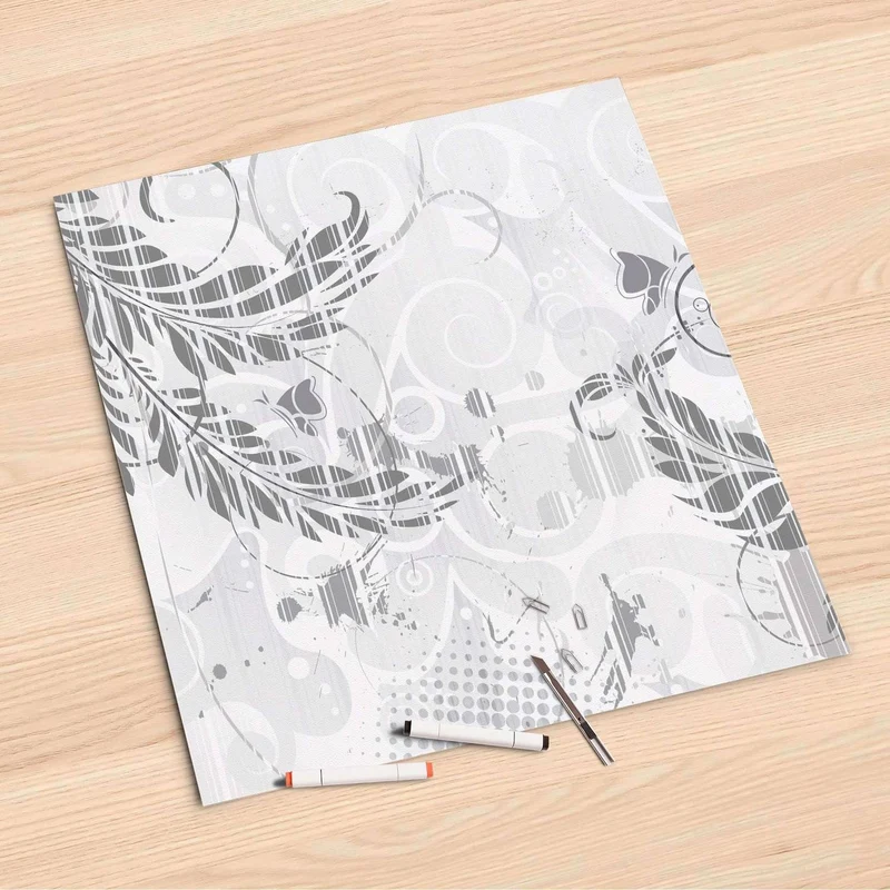 Folienbogen (60x60 cm) - Design: Florals Plain 2