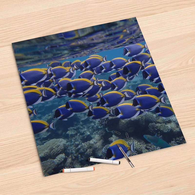 Folienbogen (60x60 cm) - Design: Fish swarm