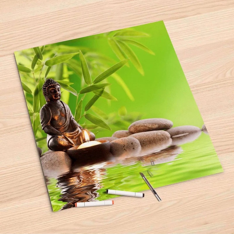 Folienbogen (60x60 cm) - Design: Buddha Zen
