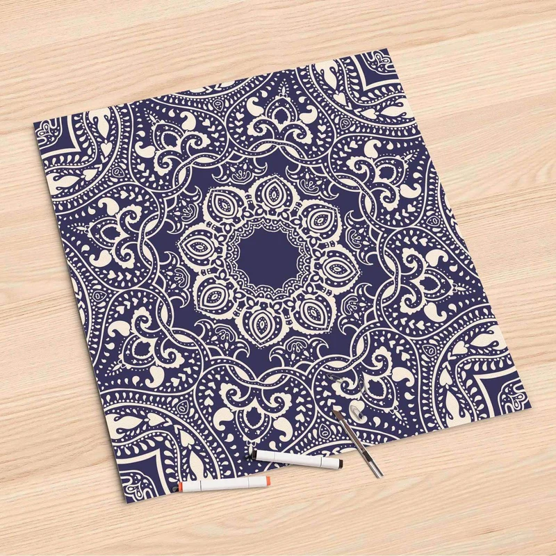 Folienbogen (60x60 cm) - Design: Blue Mandala