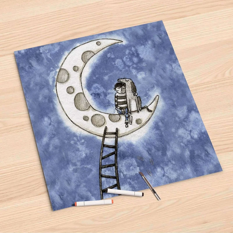 Folienbogen (60x60 cm) - Design: Besuch