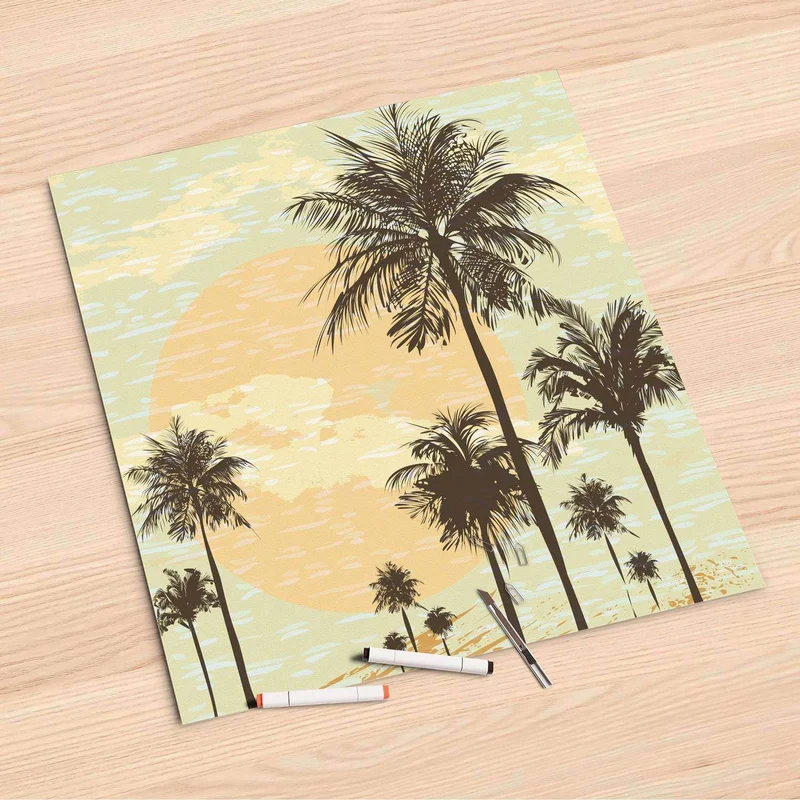 Folienbogen (60x60 cm) - Design: Beach Palms