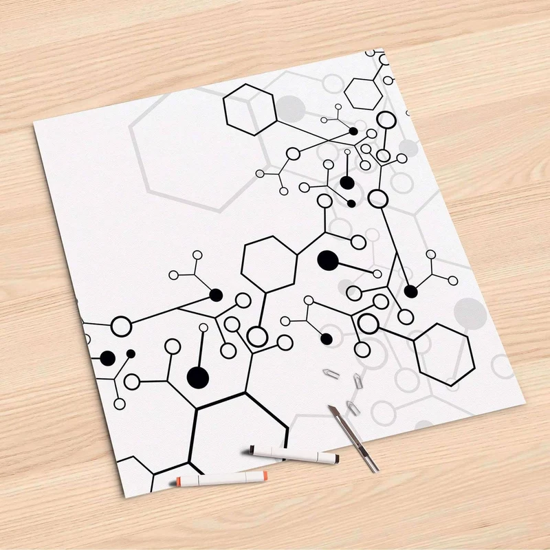 Folienbogen (60x60 cm) - Design: Atomic 1