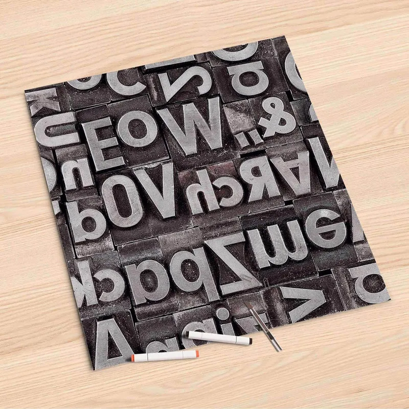 Folienbogen (60x60 cm) - Design: Alphabet