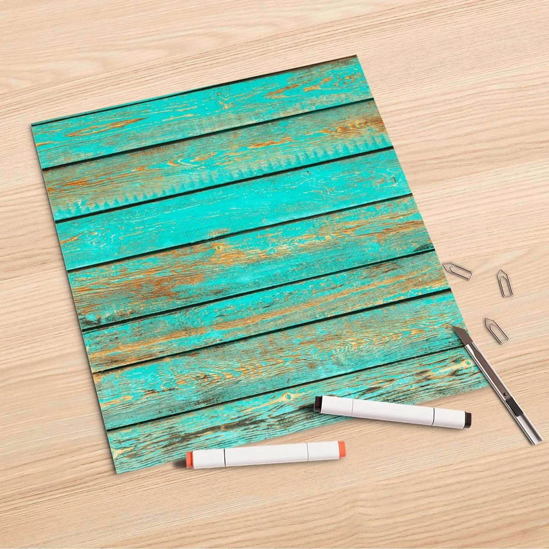 Folienbogen (30x30 cm) - Design: Wooden Aqua