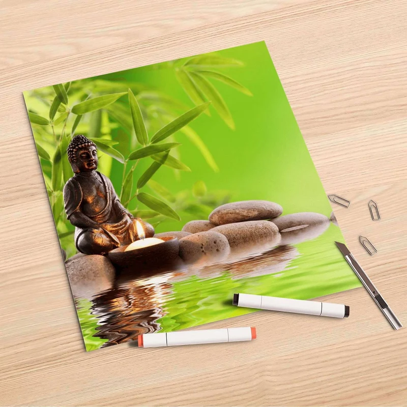 Folienbogen (30x30 cm) - Design: Buddha Zen