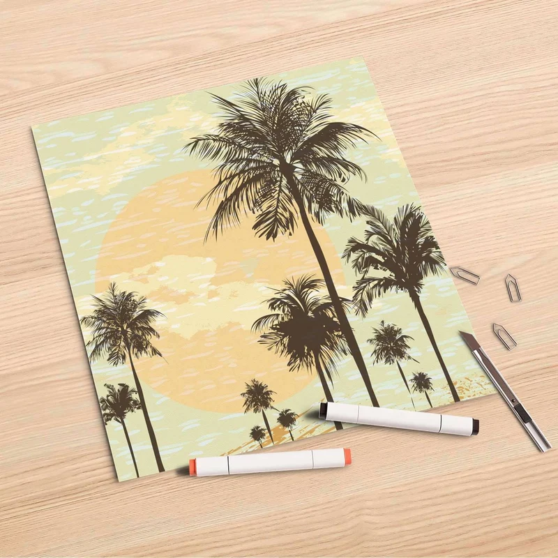 Folienbogen (30x30 cm) - Design: Beach Palms
