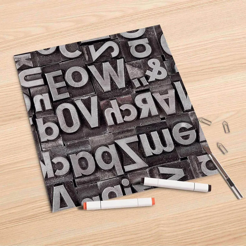 Folienbogen (30x30 cm) - Design: Alphabet
