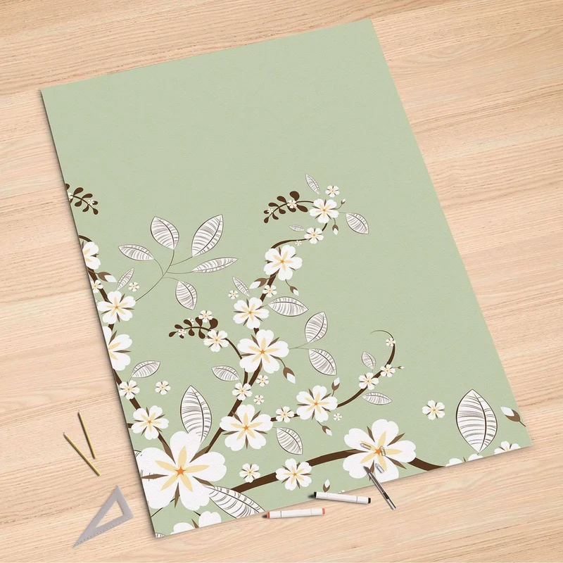 Folienbogen (100x150 cm) - Design: White Blossoms