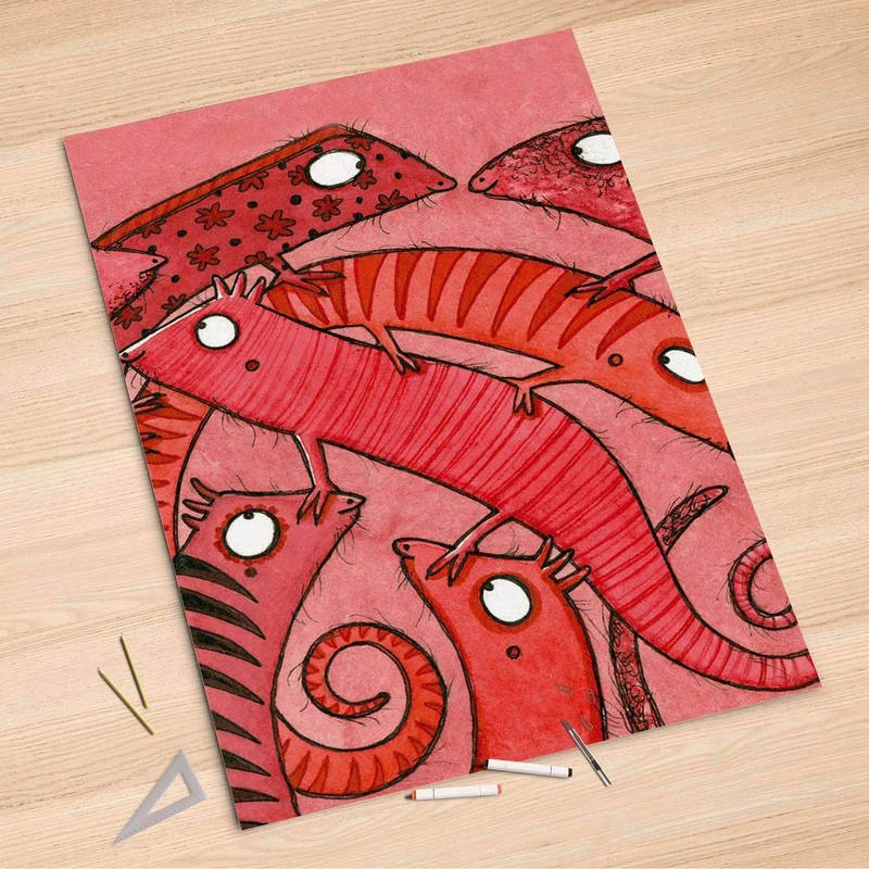 Folienbogen (100x150 cm) - Design: Wer mit wem