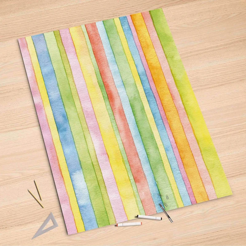 Folienbogen (100x150 cm) - Design: Watercolor Stripes