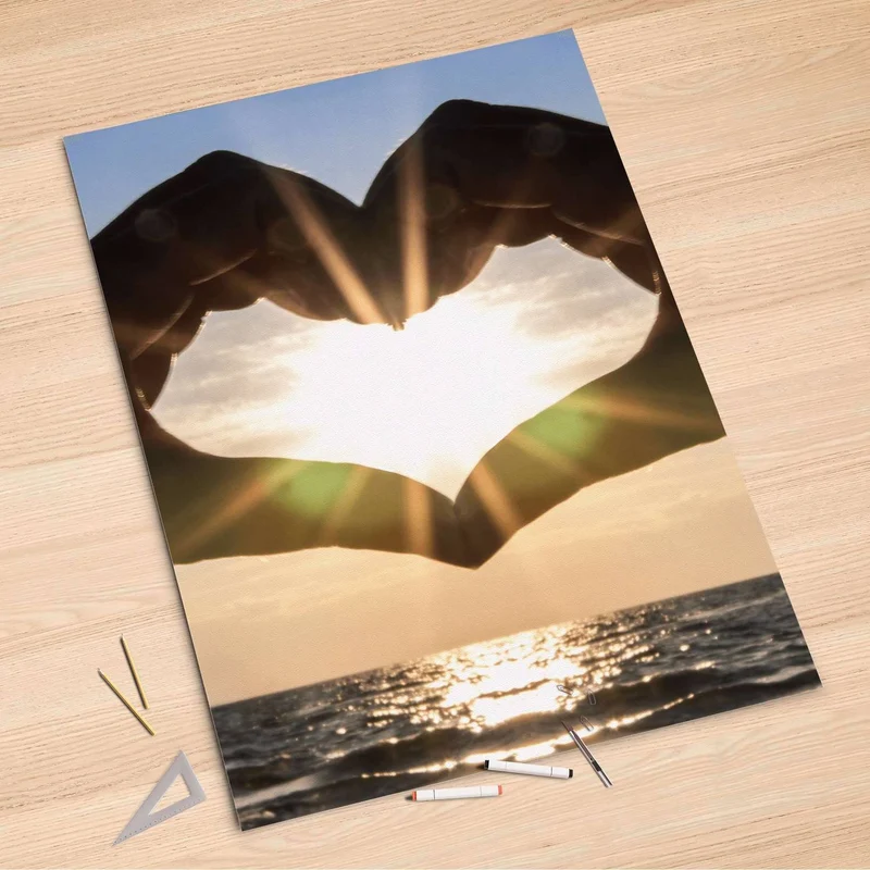 Folienbogen (100x150 cm) - Design: Sunny Heart