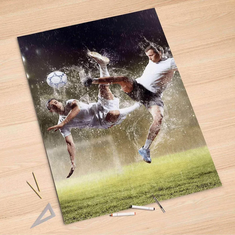 Folienbogen (100x150 cm) - Design: Soccer